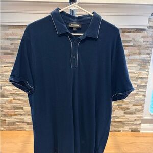 Express Men's Dark Blue Polo Shirt